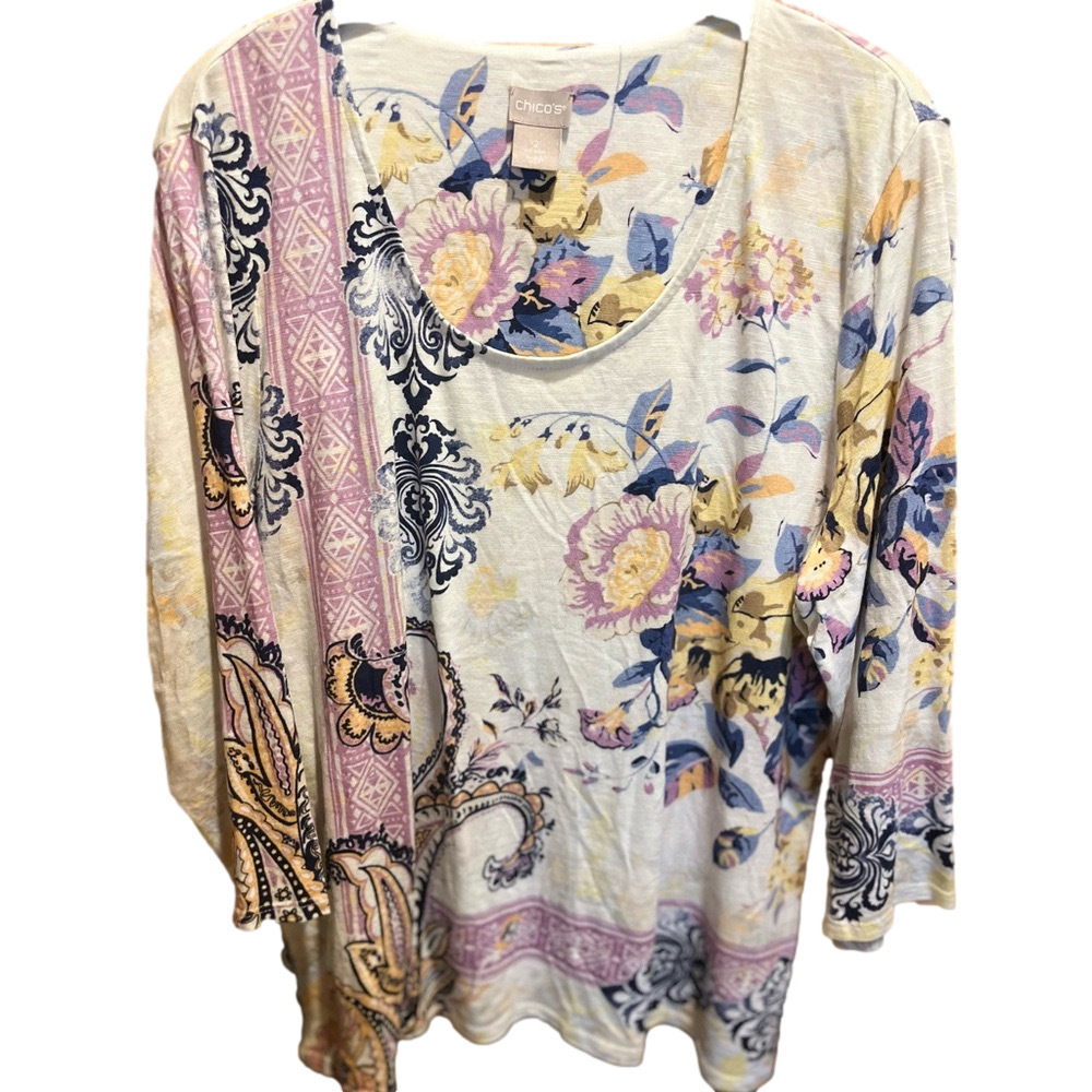 04. WOMENS CHICO’S 2/L DETAIL TOP - Picture 3 of 7